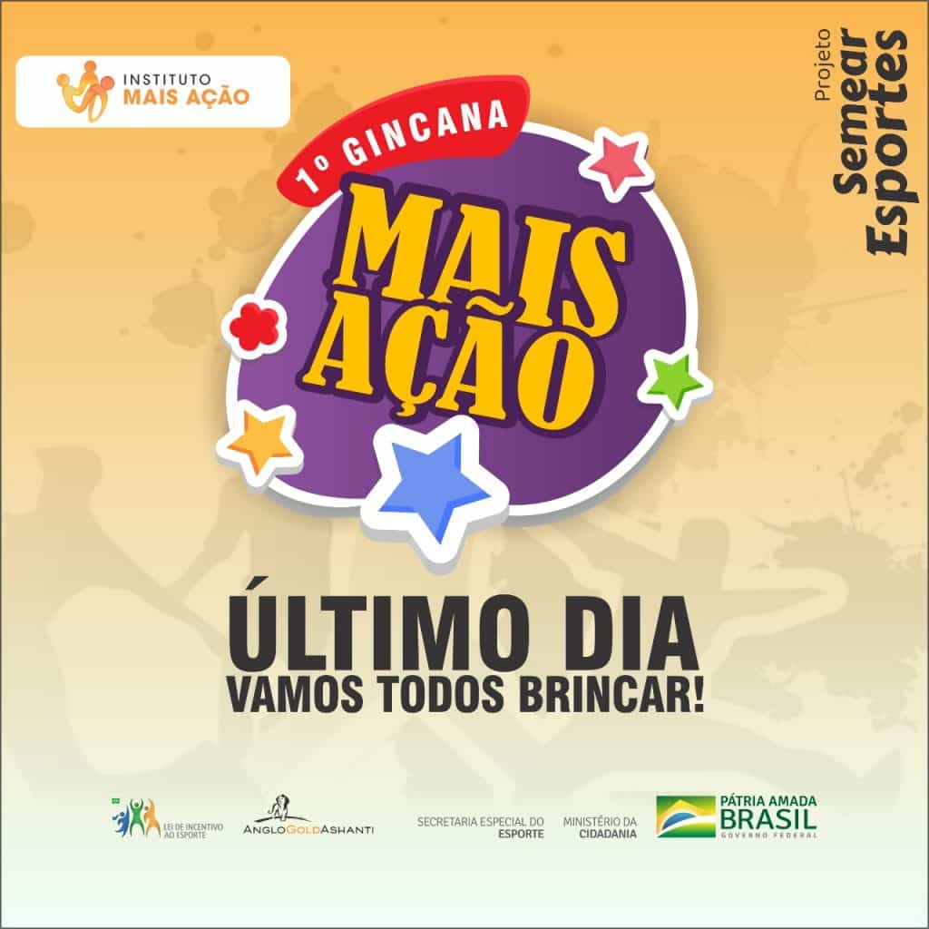 Post da 1° Gincana do Mais Ação