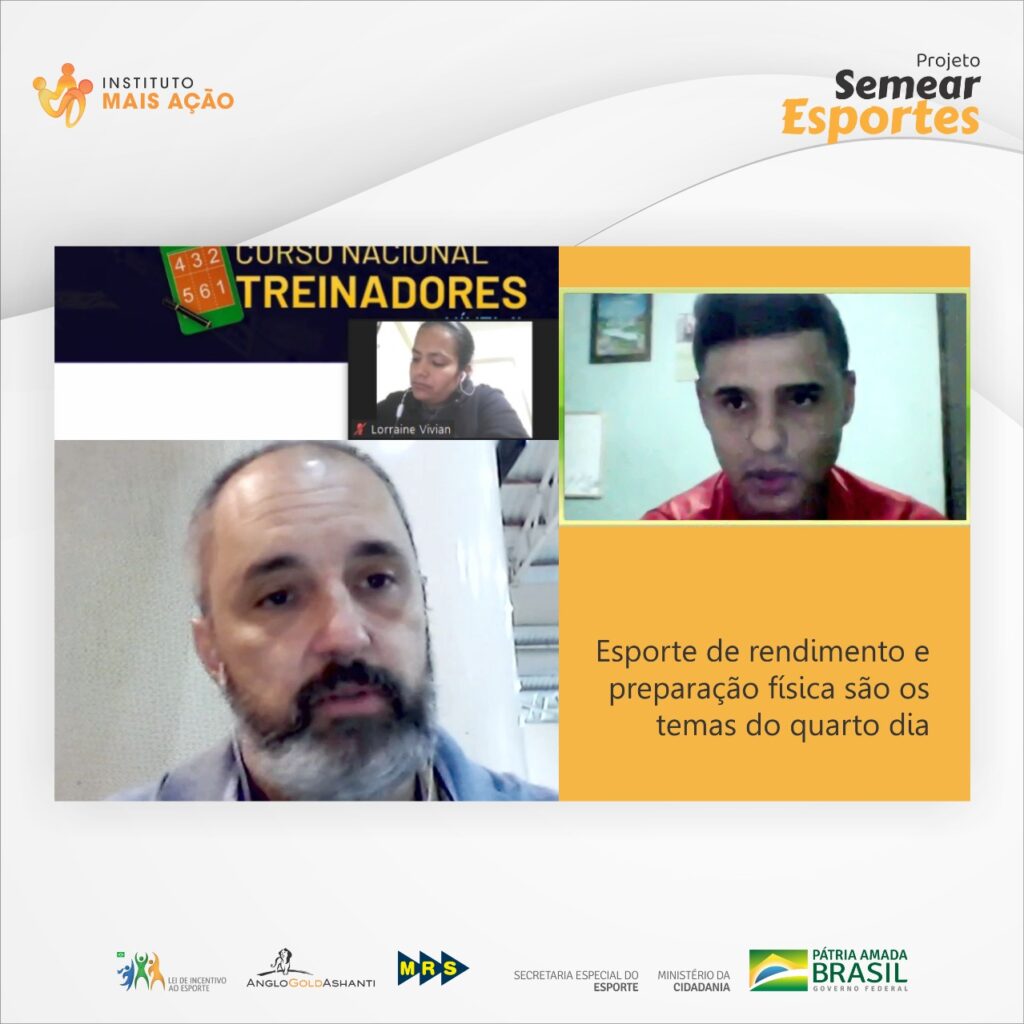 Instituto Mais Ação- Post das lives de Esporte de rendimento e preparação física