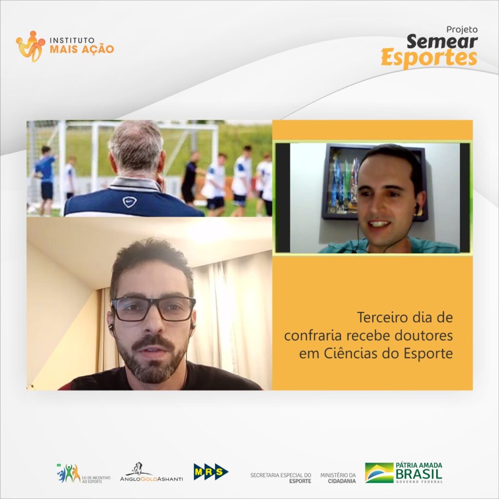 Instituto Mais Ação- Post do Instagram da live com doutores em Ciências do Esporte