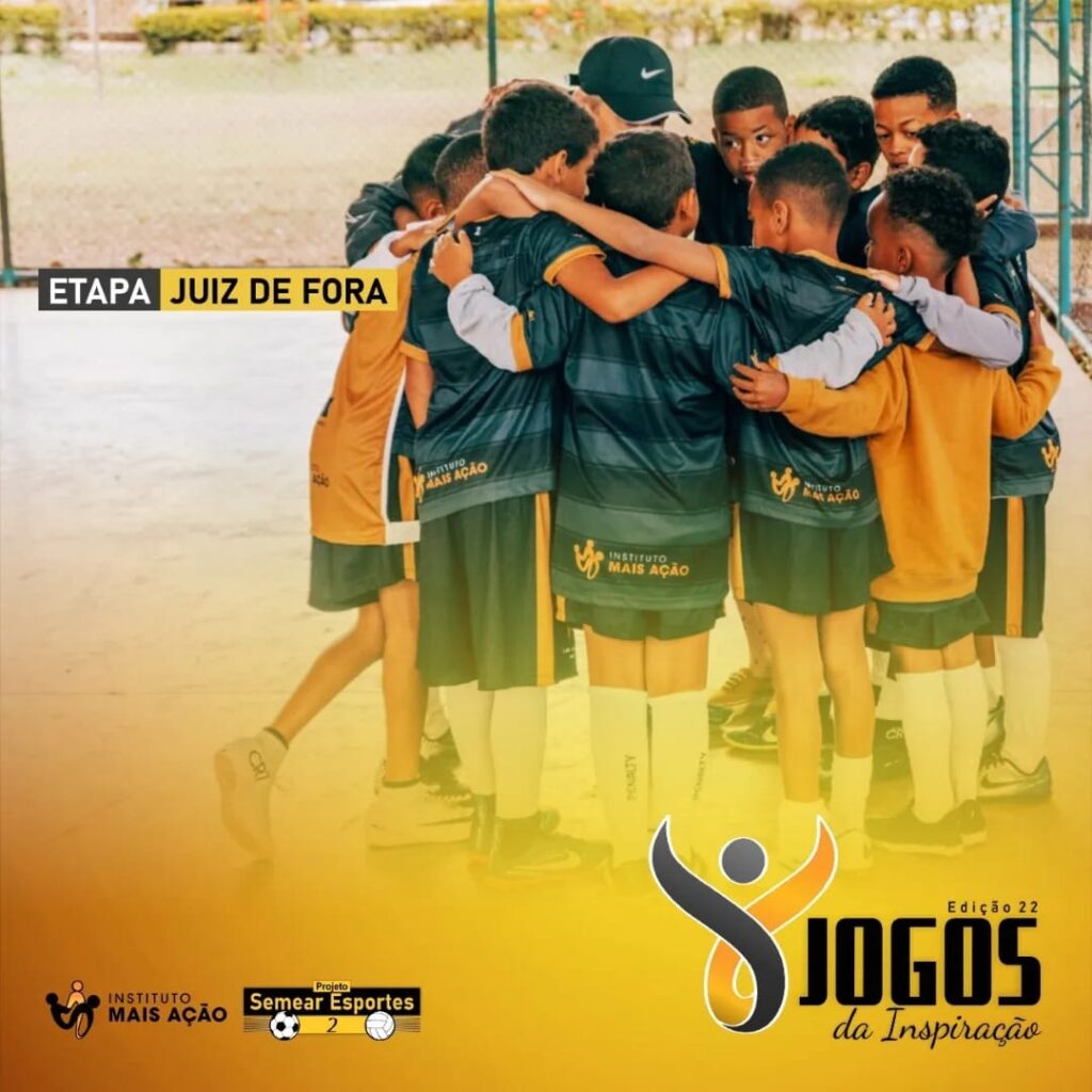 Instituto Mais Ação - Jogos em Juiz de Fora - beneficiados se abraçando