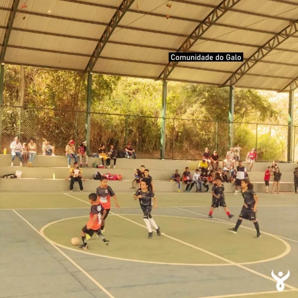 Instituto Mais Ação - Jogos em Nova Lima - beneficiados durante o jogo na quadra