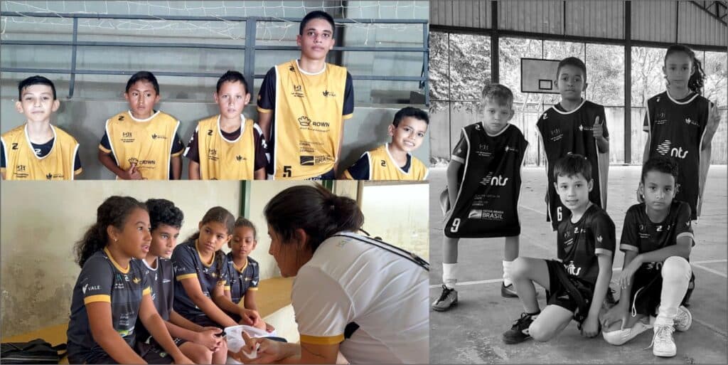 Instituto Mais Ação - 2023 começou agitado no Sementinhas - capa com 3 fotos mostrando os beneficiados